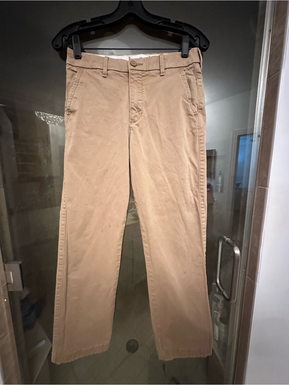 abercrombie kids Tan Loose Chino Pants